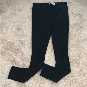 Abercrombie & Fitch Black Distressed Jeans